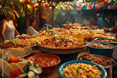 Mexican Food Buffet Fiesta