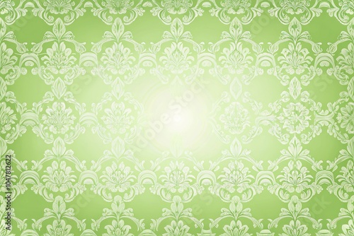 Symmetrical header wallpaper with light green design structure