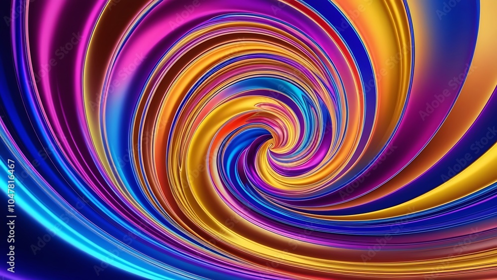 Abstract colorful background with wave. Generative Ai. Abstract colorful background with wave. Generative Ai.