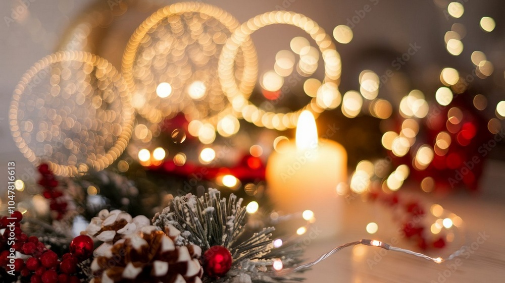 Christmas abstract holiday bokeh and light effects Christmas abstract holiday bokeh and light effects