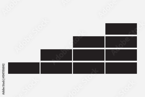 Brick wall icon vector symbol. vector illustration.