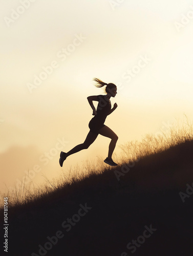 Wallpaper Mural person sprinting in a running outfit Torontodigital.ca