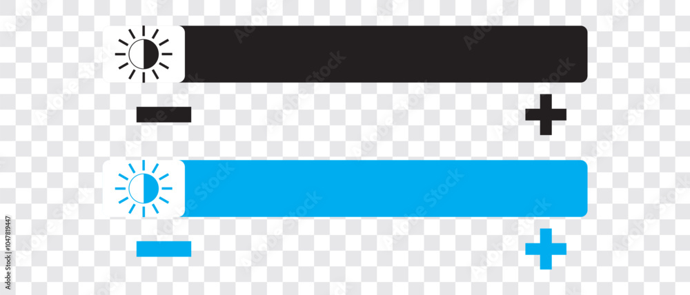 set of Brightness icon vector, Brightness icon on png background. vector illustration. set of Brightness icon vector, Brightness icon on png background. vector illustration.