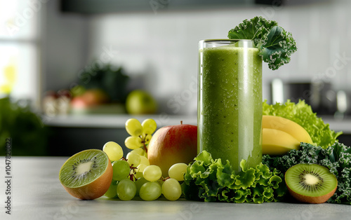 fresh fruit and vegetable smoothie