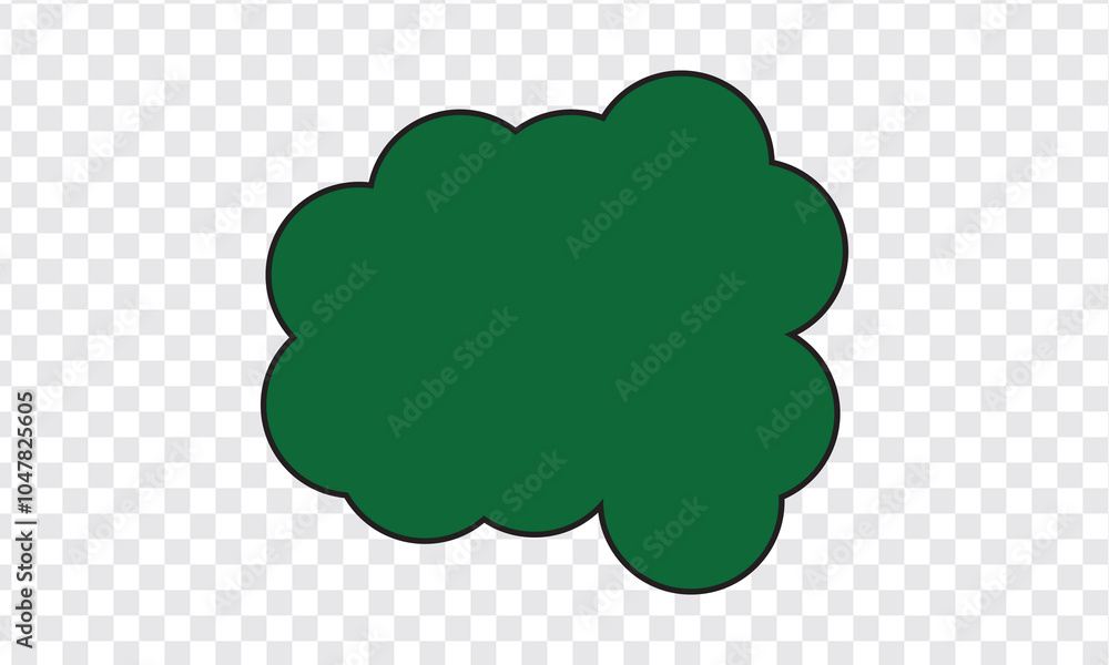 Bush icon, flat style The bush icon vector on a PNG background. Bush icon, flat style The bush icon vector on a PNG background.