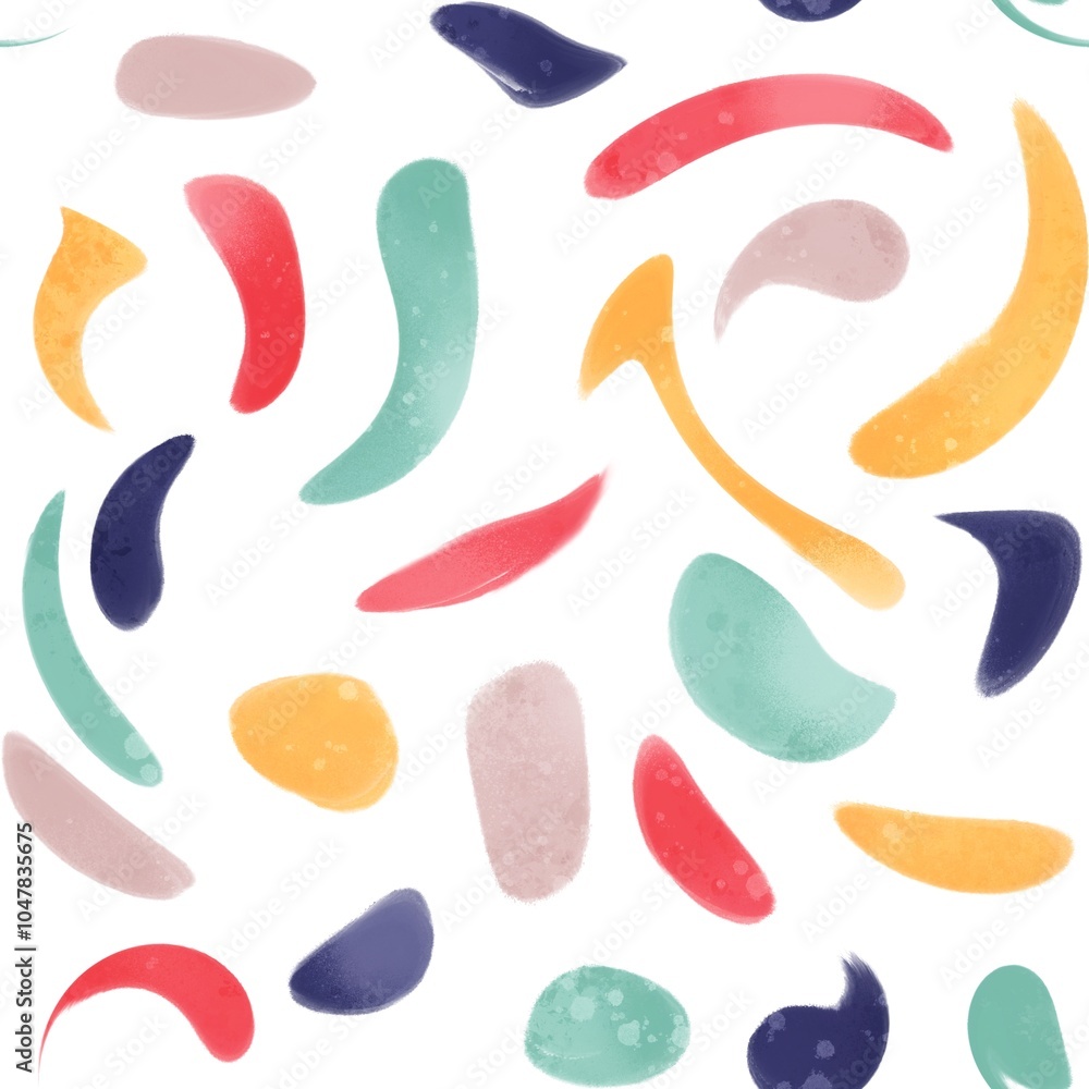 Abstract Digital Painting Watercolor Tie Dye Liquid Geometric Shapes Dots Seamless Textile Pattern Isolated Background Abstract Digital Painting Watercolor Tie Dye Liquid Geometric Shapes Dots Seamless Textile Pattern Isolated Background