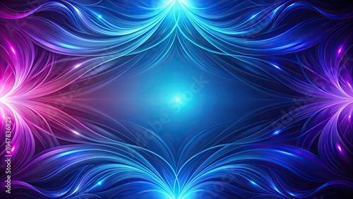 Vibrant abstract design featuring deep indigo and electric blue hues, vibrant, gradient, abstract, deep indigo