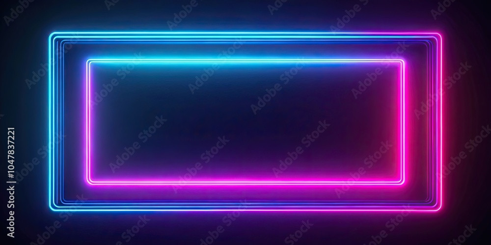 Abstract neon rectangle frame surrounded by glowing lines, abstract, neon, rectangle, frame,vibrant, glowing, geometric Abstract neon rectangle frame surrounded by glowing lines, abstract, neon, rectangle, frame,vibrant, glowing, geometric