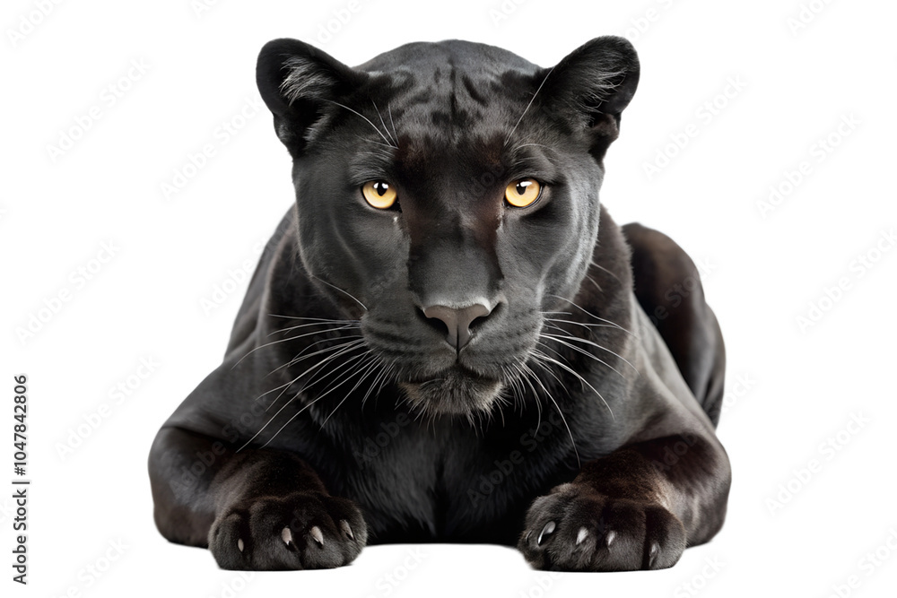 Black Panther on Transparent Background. PNG. Black Panther on Transparent Background. PNG.