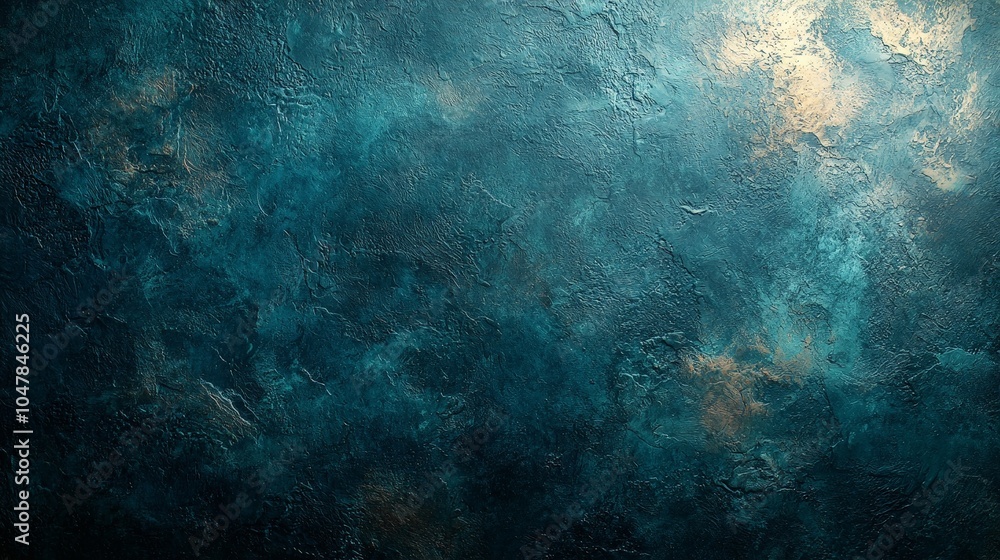 Abstract textured background in shades of blue and gold, evoking depth and atmosphere. Abstract textured background in shades of blue and gold, evoking depth and atmosphere.