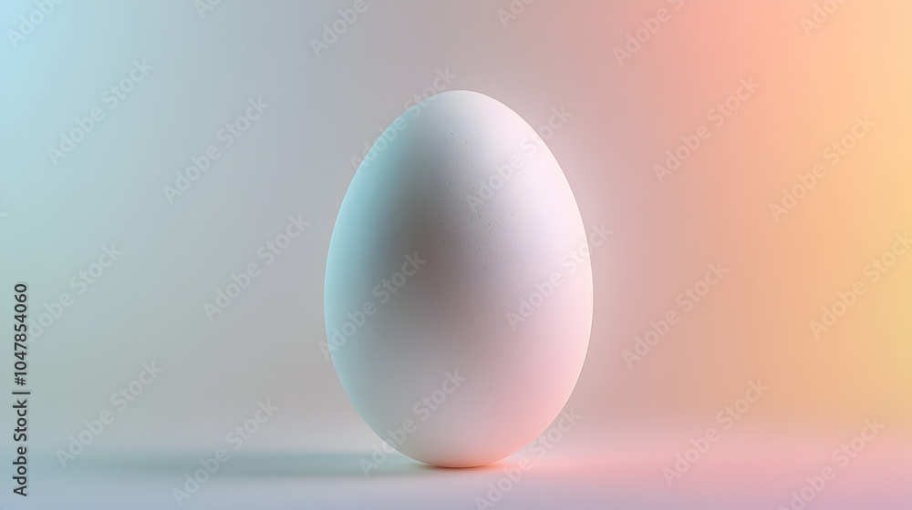 Single Egg in Focus Against a Soft Gradient Backdrop, Capturing Subtle Transitions of Color and Light Single Egg in Focus Against a Soft Gradient Backdrop, Capturing Subtle Transitions of Color and Light