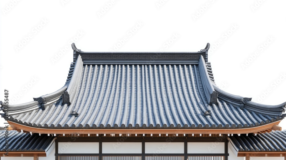 Traditional Asian Roof Design Mockup with Quality Features Traditional Asian Roof Design Mockup with Quality Features