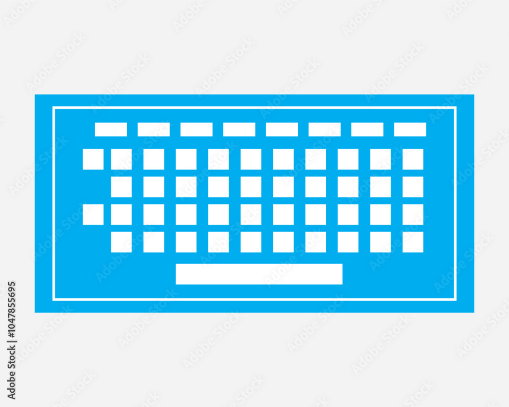 Keyboard icon vector symbol. Computer Keypad icon on white background. Keyboard icon vector symbol. Computer Keypad icon on white background.