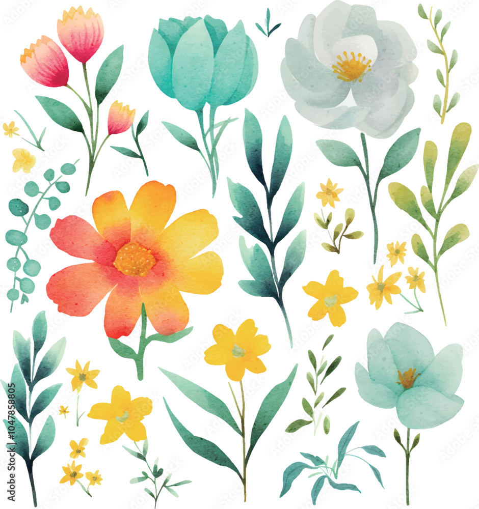 Obraz premium seamless background with flowers