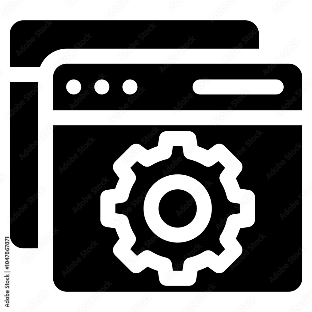 Browser Setting Icon Element For Design Browser Setting Icon Element For Design