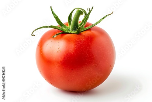 Wallpaper Mural Red ripe tomato isolated on white background Torontodigital.ca