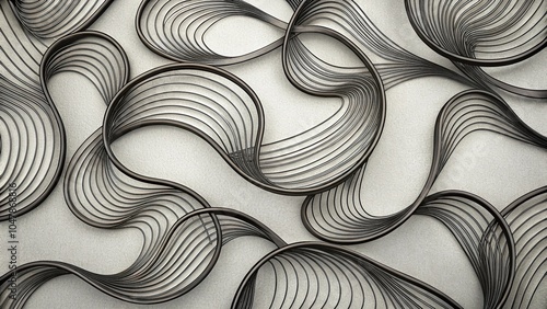 seamless pattern with black circles, generative ai, ai generated, ai