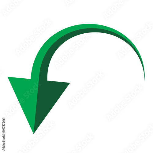 Free Download Curved arrow. Curved arrow icon. curved arrow vector isolated on white background. vector illustration. - GFXLoad