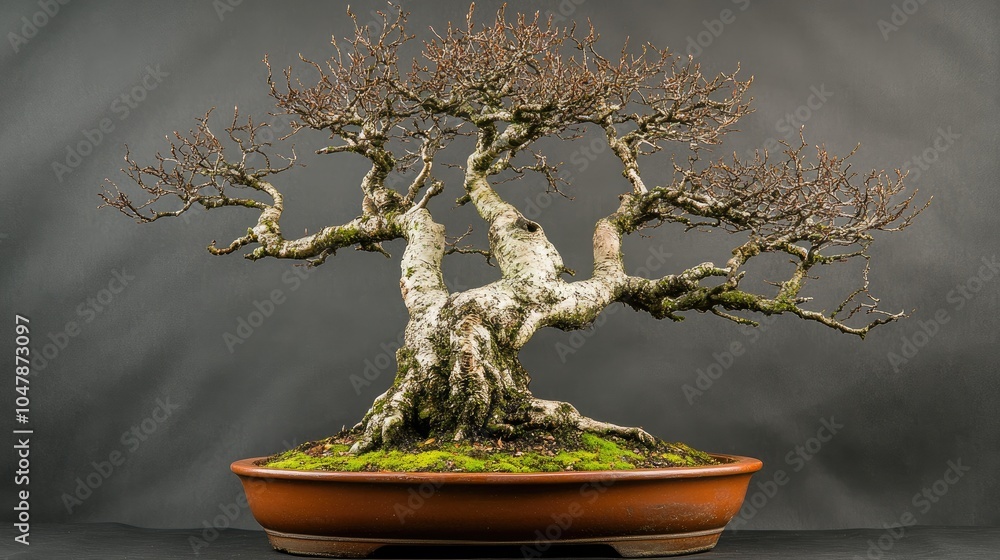 Elegant Bonsai Tree in a Decorative Pot Elegant Bonsai Tree in a Decorative Pot