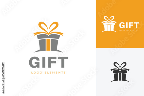 gift shop logo icon design with simple graphic concept for gift shop vector logo template