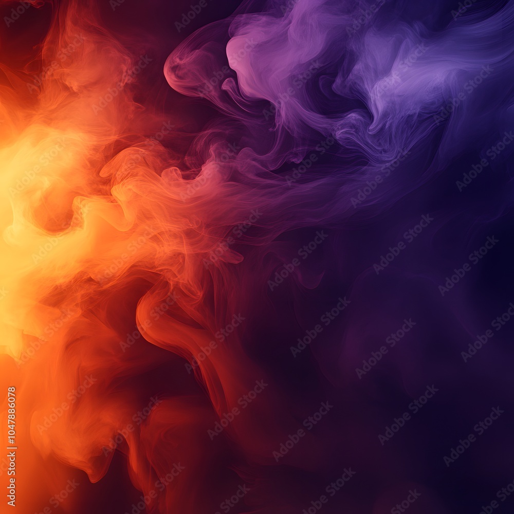 Abstract background with a smooth gradient from purple to orange ...