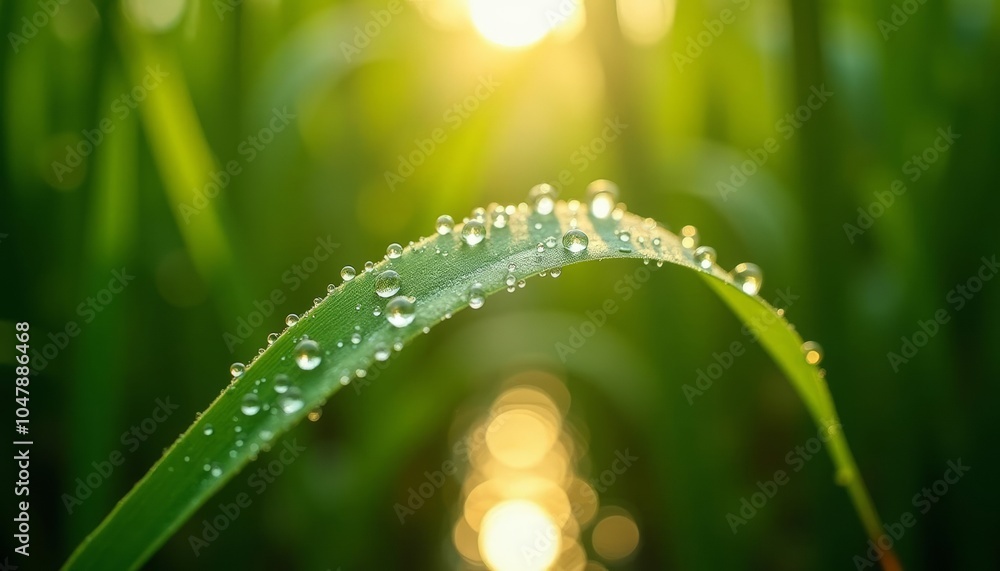 Dewdrops on a blade of grass a mornings gentle touch Dewdrops on a blade of grass a mornings gentle touch