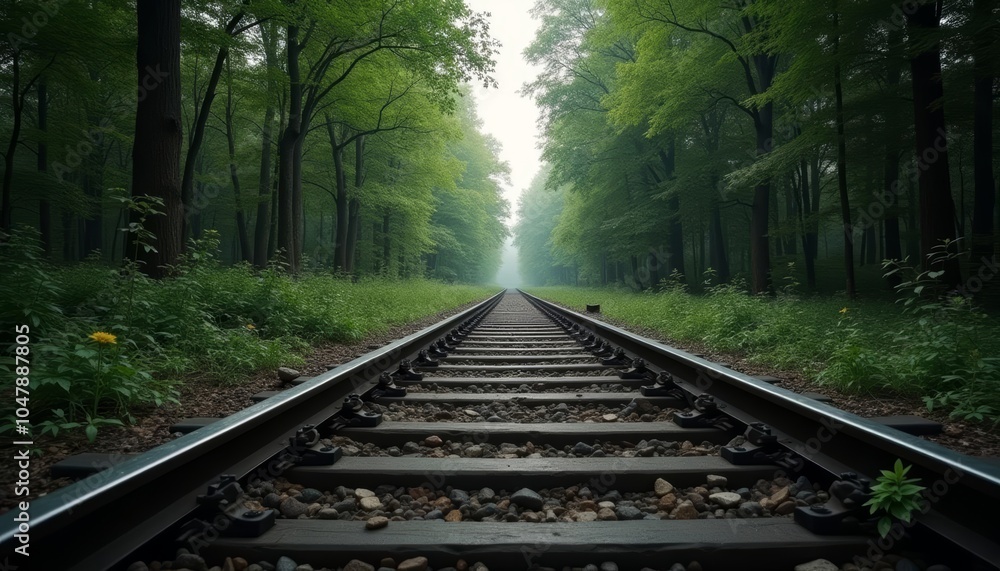 Fototapeta premium A serene journey through the heart of nature