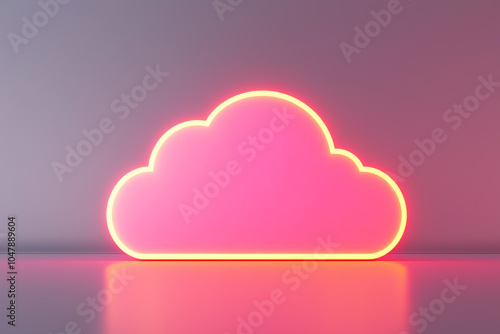 Multicloud architecture, glowing serverless systems, futuristic digital grid