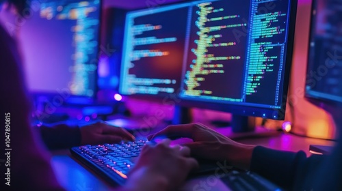 Programmer Working on Code