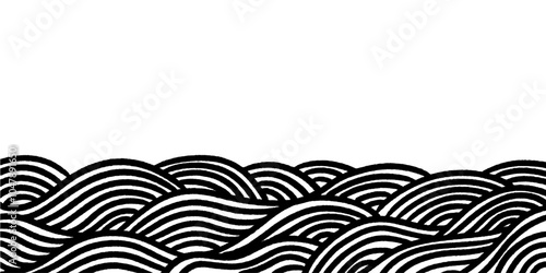 Spray Painted Graffiti Japan Ocean Sea Wave icon isolated on white background.