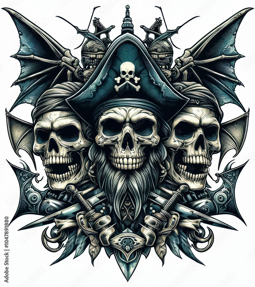 TRIBAL TATOO トライバル タトゥ 刺青 ドクロ 海賊 TRIBAL TATOO トライバル タトゥ 刺青 ドクロ 海賊