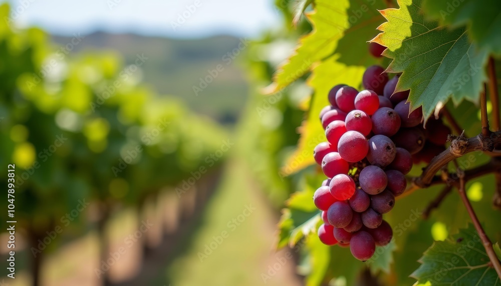 Naklejka premium Bountiful harvest in the heart of the vineyard