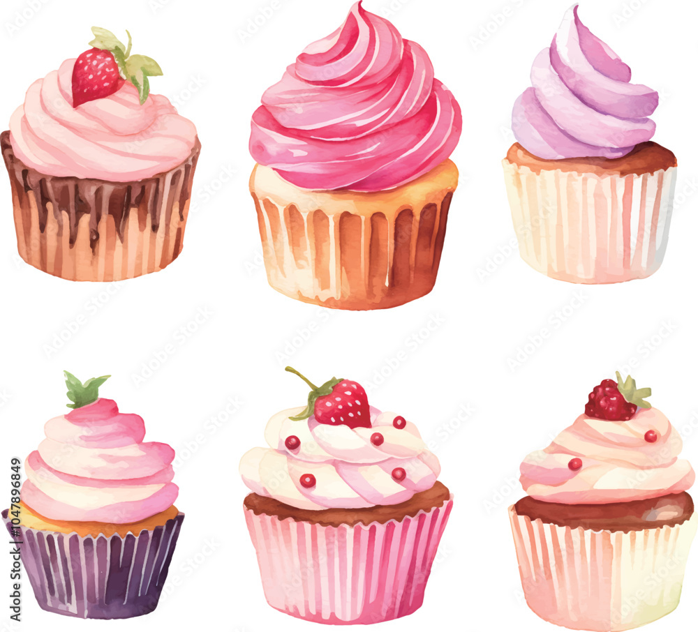 set of cupcakes set of cupcakes