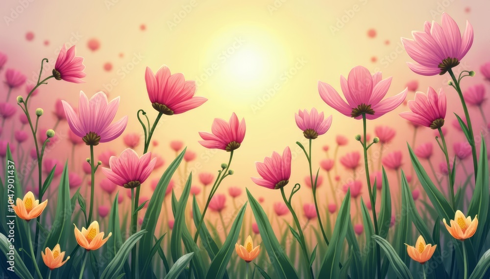 Blooming with joy in the sunshine Blooming with joy in the sunshine