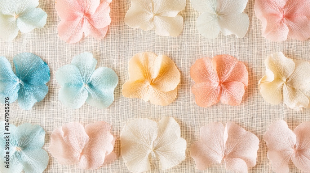 Soft Floral Petals on Textured Background Soft Floral Petals on Textured Background