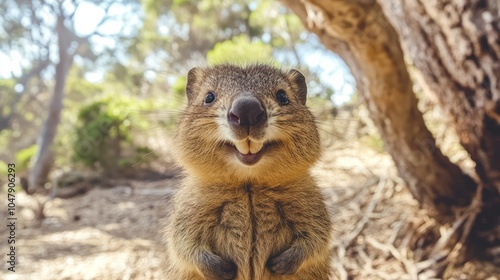 Wallpaper Mural Quokka Smiling in Its Natural Habitat Torontodigital.ca