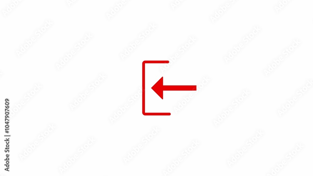 Loading Icon With Technology Glitch. Arrow move in to line and download flat icon. Loading Icon With Technology Glitch. Arrow move in to line and download flat icon.