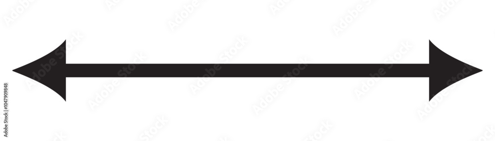 Double arrows icon. Two side arrows icon symbol. left and right long arrows icon. Double arrows icon isolated on white background. vector illustration. Double arrows icon. Two side arrows icon symbol. left and right long arrows icon. Double arrows icon isolated on white background. vector illustration.