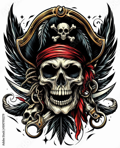 TRIBAL TATOO トライバル タトゥ 刺青ドクロ 海賊