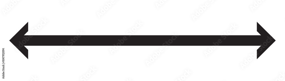Double arrows icon. Two side arrows icon symbol. left and right long arrows icon. Double arrows icon isolated on white background. vector illustration. Double arrows icon. Two side arrows icon symbol. left and right long arrows icon. Double arrows icon isolated on white background. vector illustration.