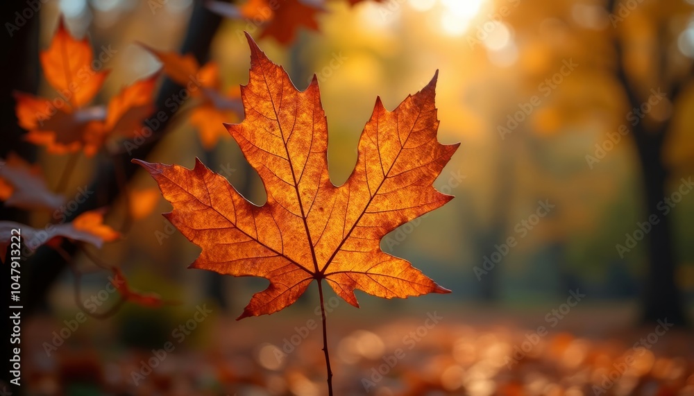 Autumns beauty captured in a single leaf Autumns beauty captured in a single leaf
