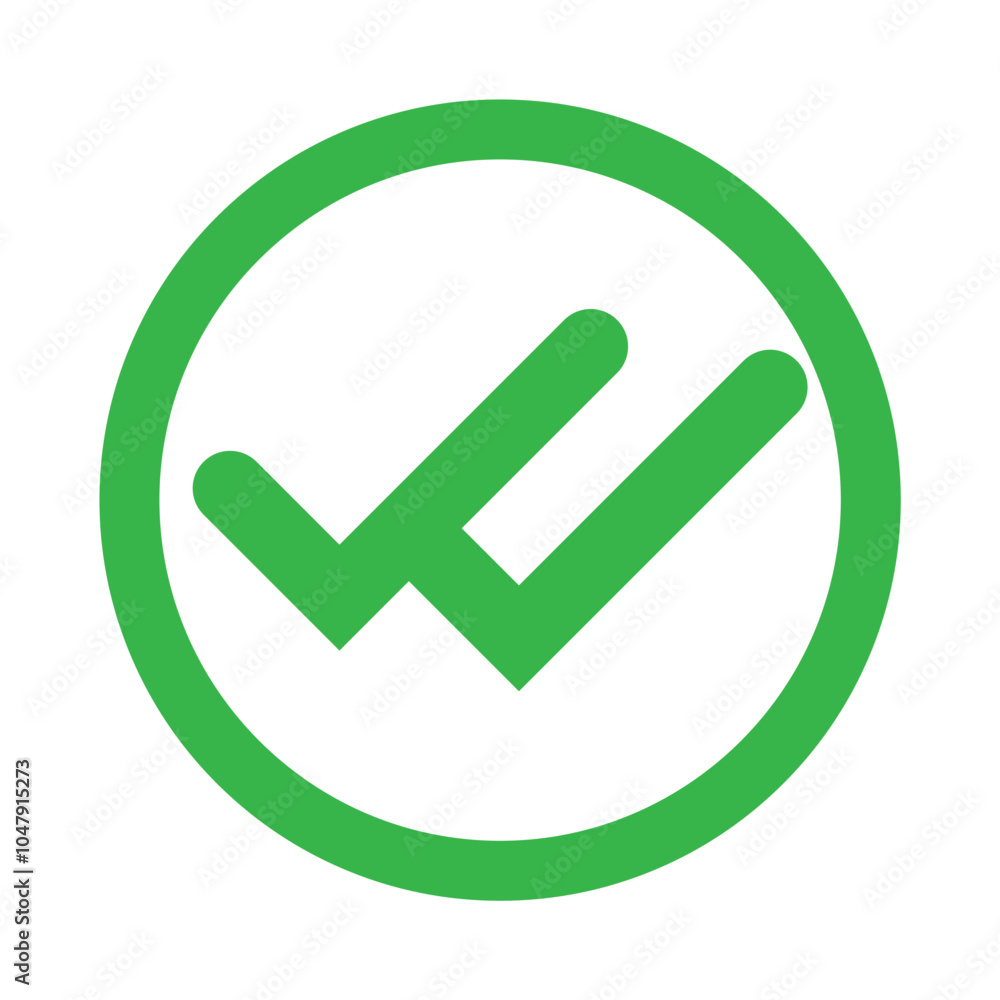 Double tick check mark icon vector. Flat style double tick logo check mark icon. Accept button Isolated on transparent background. Vector illustration. Double tick check mark icon vector. Flat style double tick logo check mark icon. Accept button Isolated on transparent background. Vector illustration.