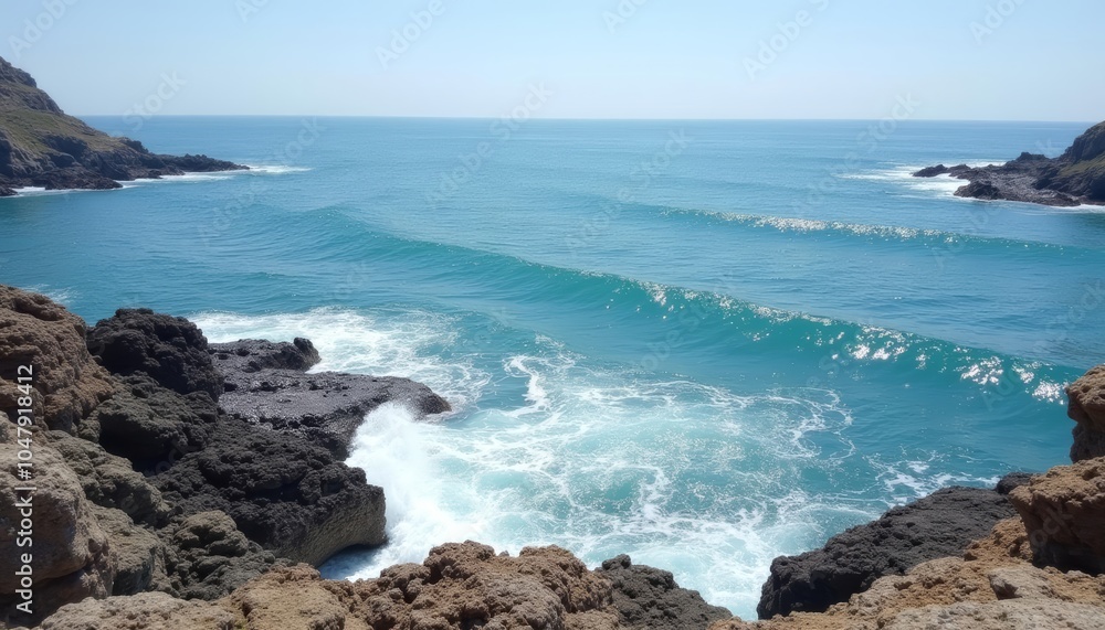 Epic ocean view from the cliffs edge Epic ocean view from the cliffs edge