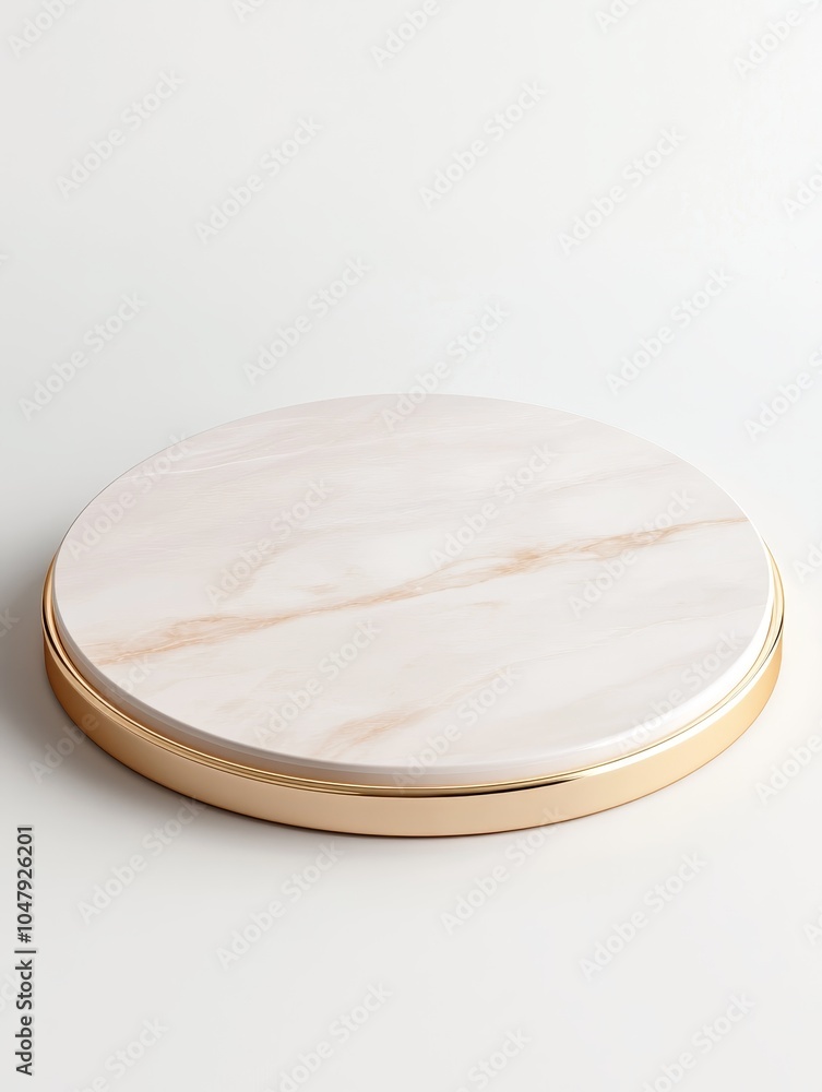 Elegant round marble serving platter with golden edge for stylish dining and entertaining experiences Elegant round marble serving platter with golden edge for stylish dining and entertaining experiences