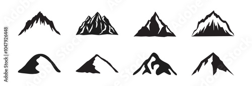 Various mountain illustrations