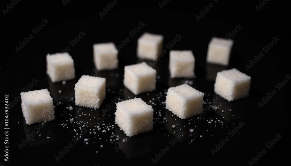 Sugar cubes perfect for sweetening your favorite beverage Sugar cubes perfect for sweetening your favorite beverage