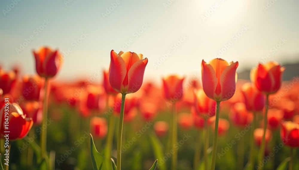 Fototapeta premium Blooming with joy in the suns embrace