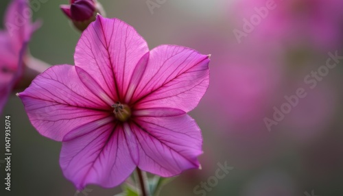 Vibrant pink flower in bloom
