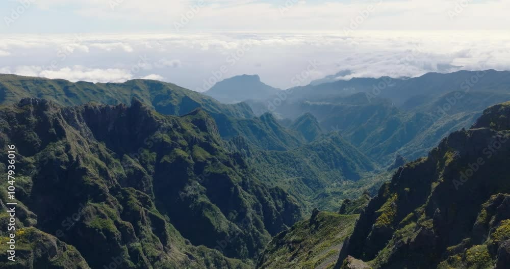 Stunning Views from Pico Do Areeiro, Madeira, Portugal Stunning Views from Pico Do Areeiro, Madeira, Portugal