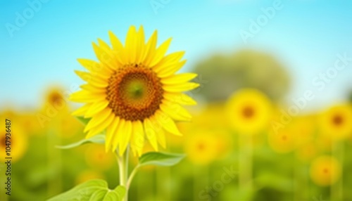  Bright and Beautiful  A Field of Sunflowers